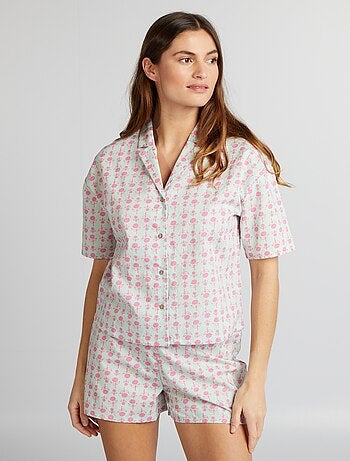 Ensemble pyjama chemise + short