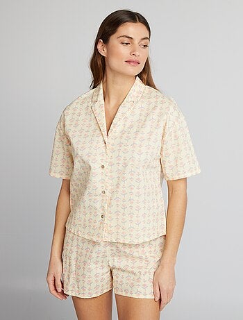 Ensemble pyjama chemise + short