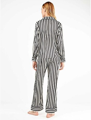 Ensemble pyjama chemisier à rayures