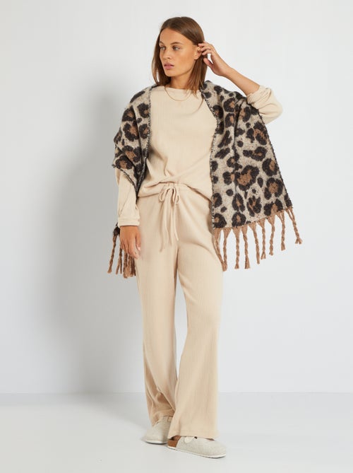 Ensemble pyjama côtelé - Kiabi