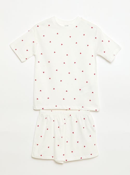 Ensemble pyjama court - 2 pièces - Kiabi