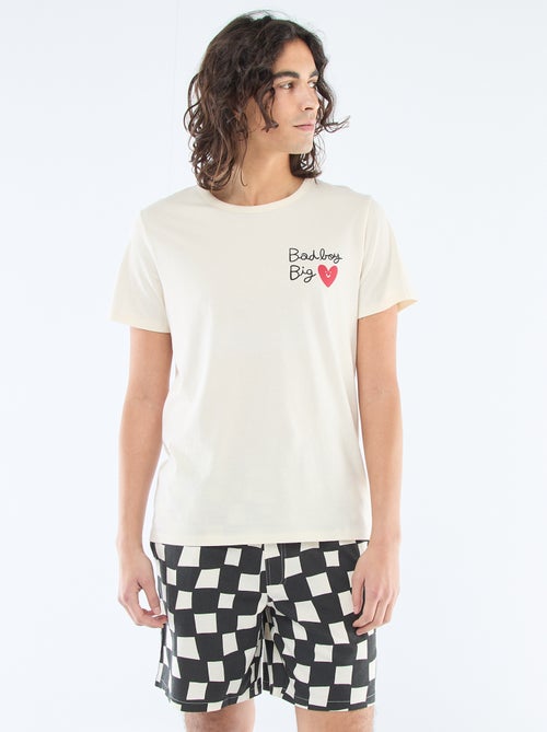 Ensemble pyjama court  'Agathe Sorlet x Kiabi' - Saint-Valentin - Kiabi