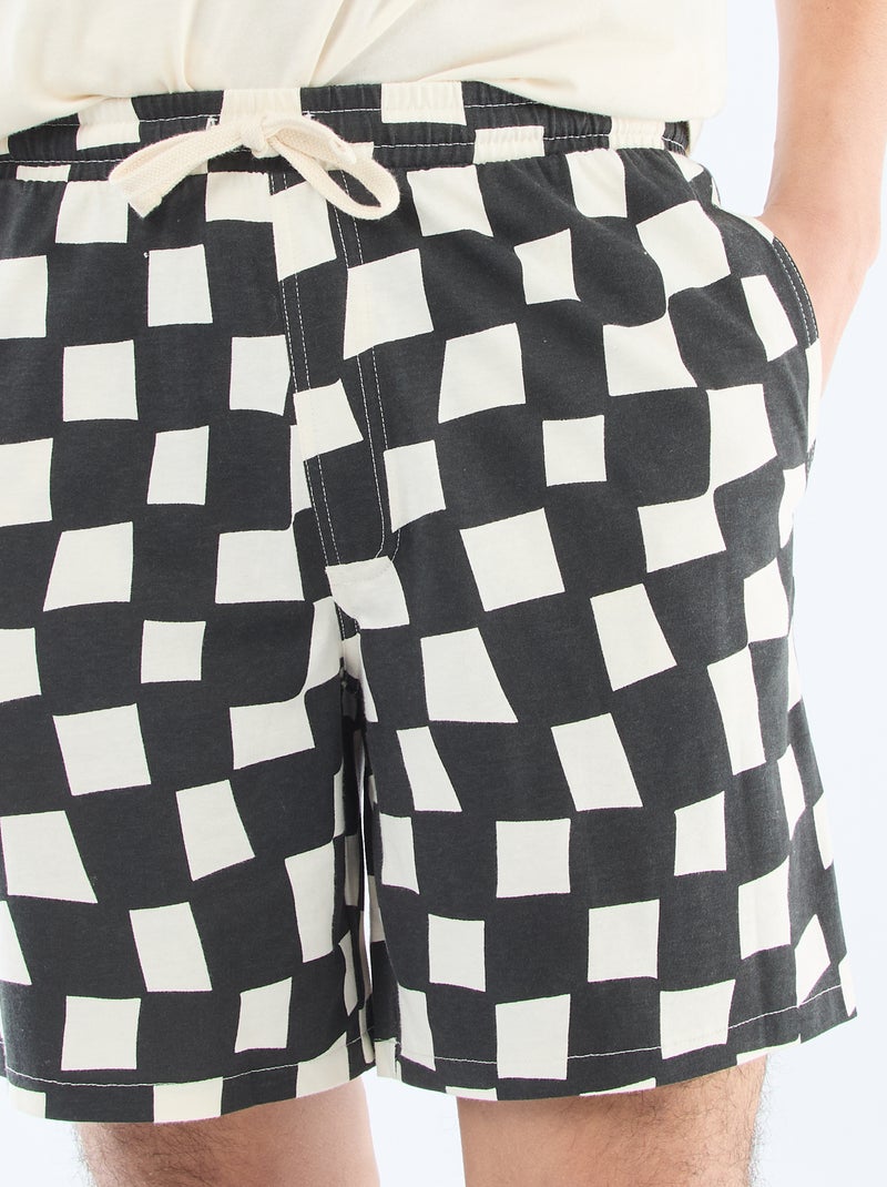 Ensemble pyjama court  'Agathe Sorlet x Kiabi' - Saint-Valentin Beige - Kiabi