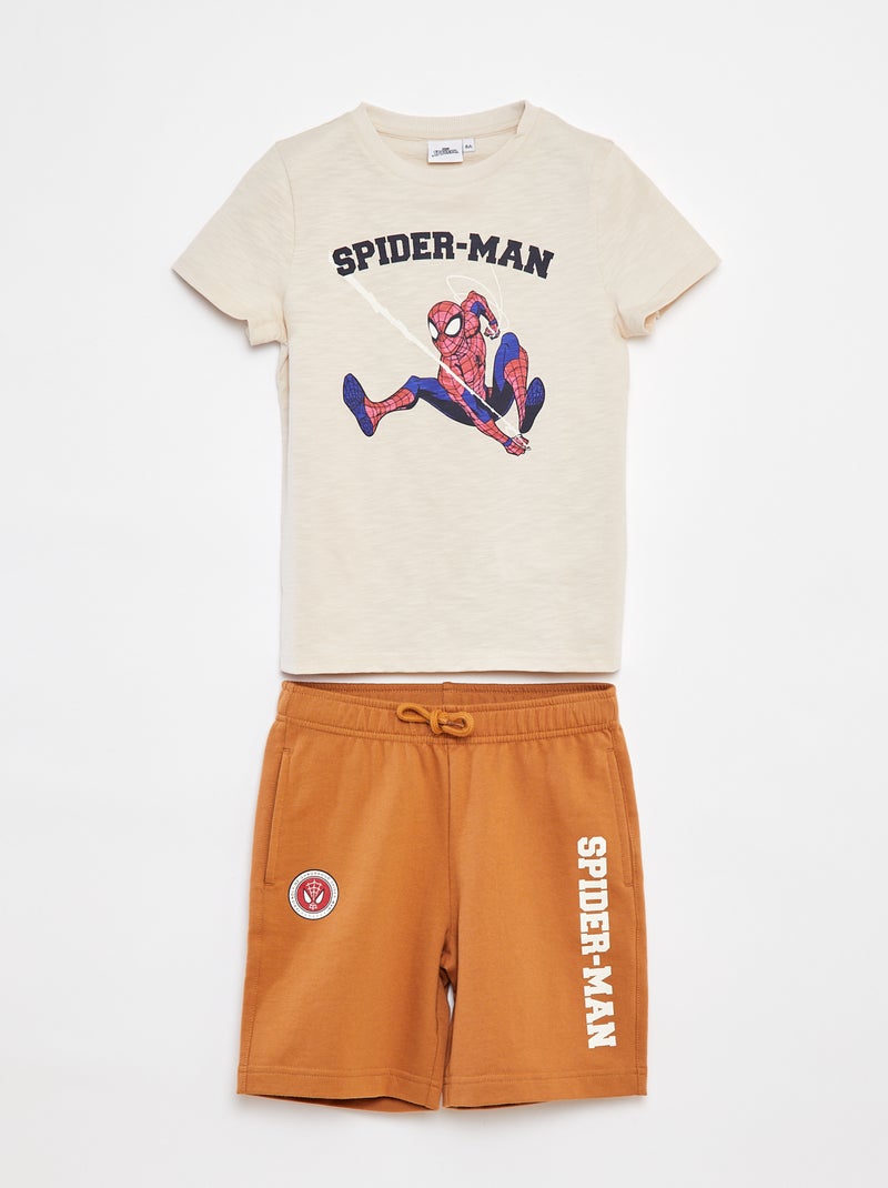 Ensemble pyjama court 'Avengers' - 2 pièces BEIGE - Kiabi