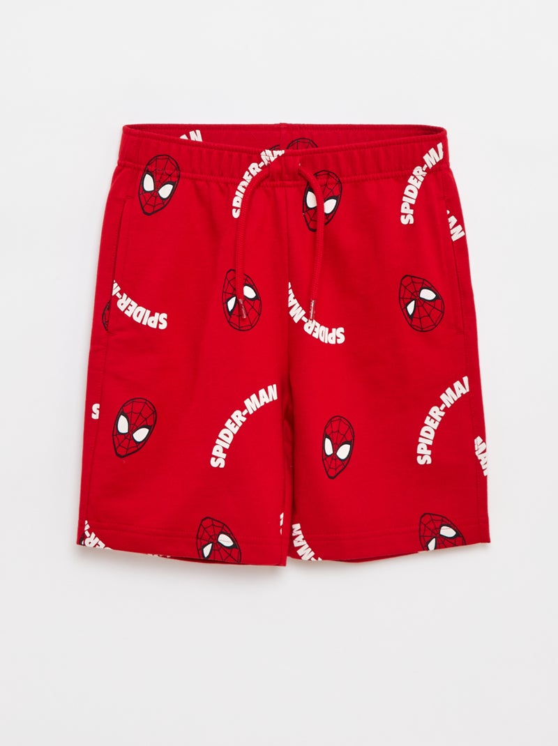 Pyjama Court Homme Marvel Avengers Iron Man - 100% Coton, Rouge - Taille XXL - Pour Les Fans De Super-héros