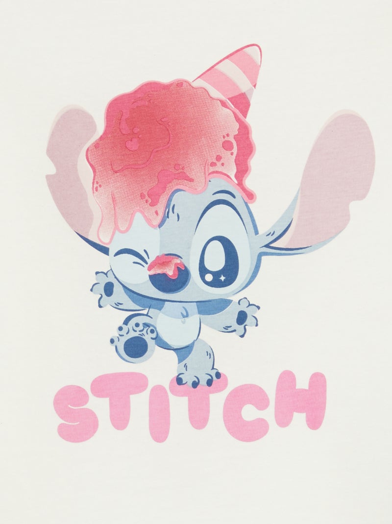 Ensemble pyjama court 'Disney' Blanc - Kiabi