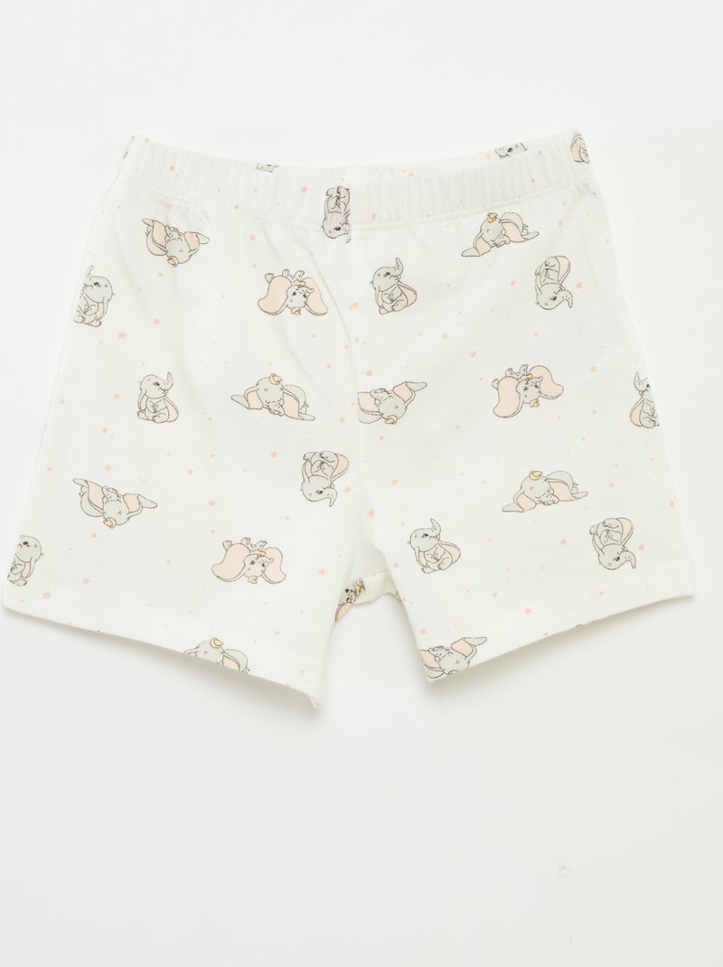 Ensemble pyjama court 'Disney' BLANC - Kiabi
