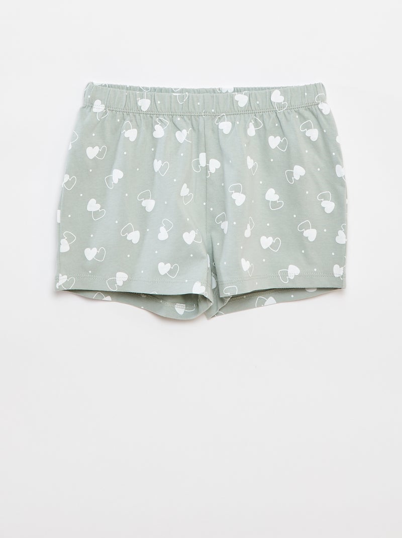 Ensemble pyjama court 'Fée clochette' VERT - Kiabi