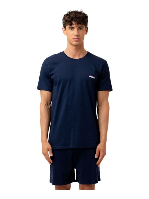 Ensemble pyjama court homme en coton jersey  fila - Kiabi