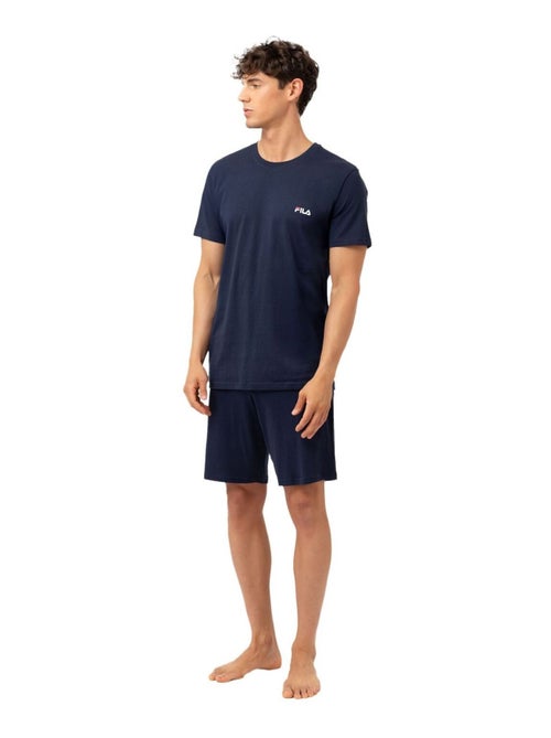 Ensemble pyjama court homme en coton jersey  fila - Kiabi