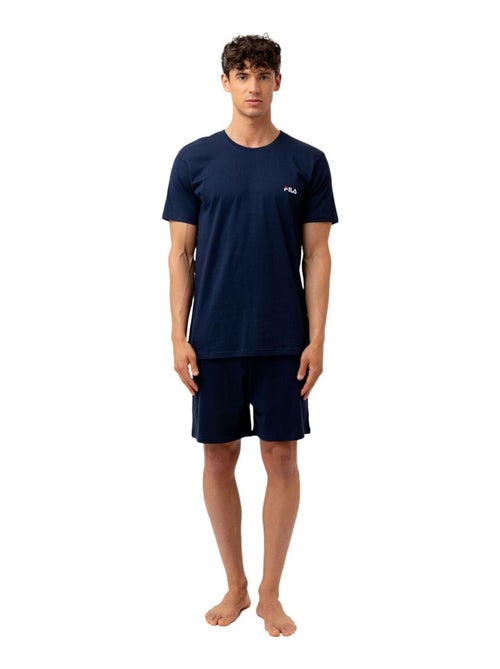 Ensemble pyjama court homme en coton jersey  fila - Kiabi