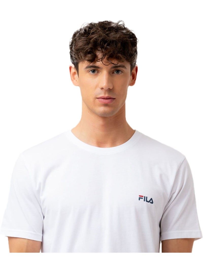 Ensemble pyjama court homme en coton jersey FPS1194 Fila Blanc - Kiabi