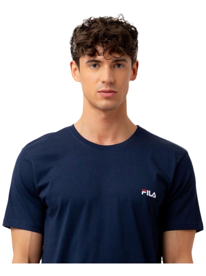 Ensemble pyjama court homme en coton jersey FPS1194 Fila Bleu - Kiabi