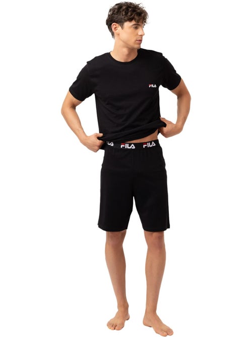 Ensemble pyjama court homme en coton jersey fps1194 fila - Kiabi Ensemble pyjama court homme en coton jersey fps1194 fila - Kiabi