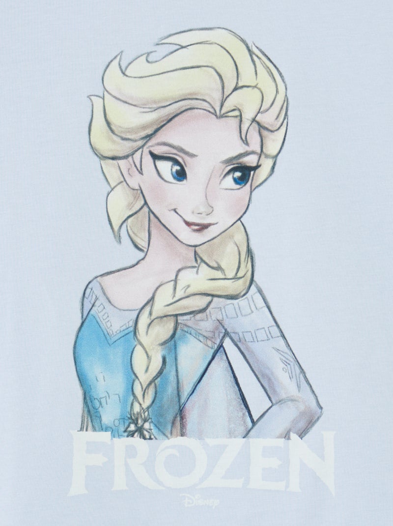 Ensemble pyjama court 'La reine des neiges' 'Disney' Bleu - Kiabi