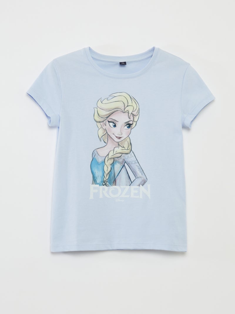 Ensemble pyjama court 'La reine des neiges' 'Disney' Bleu - Kiabi