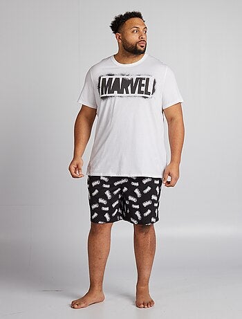 Ensemble pyjama court 'Marvel' t-shirt + short - 2 pièces - Kiabi