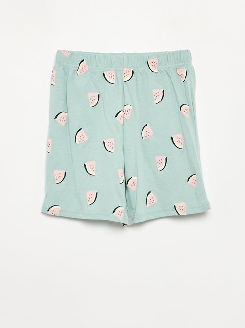 Ensemble pyjama court short + t-shirt - 2 pièces - Kiabi Ensemble pyjama court short + t-shirt - 2 pièces - Kiabi