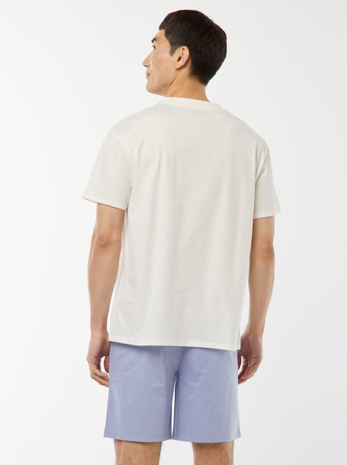 Ensemble pyjama court short + t-shirt 'Jaws' -  2 pièces - Kiabi