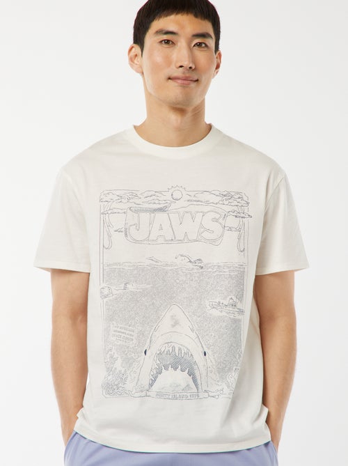 Ensemble pyjama court short + t-shirt 'Jaws' -  2 pièces - Kiabi