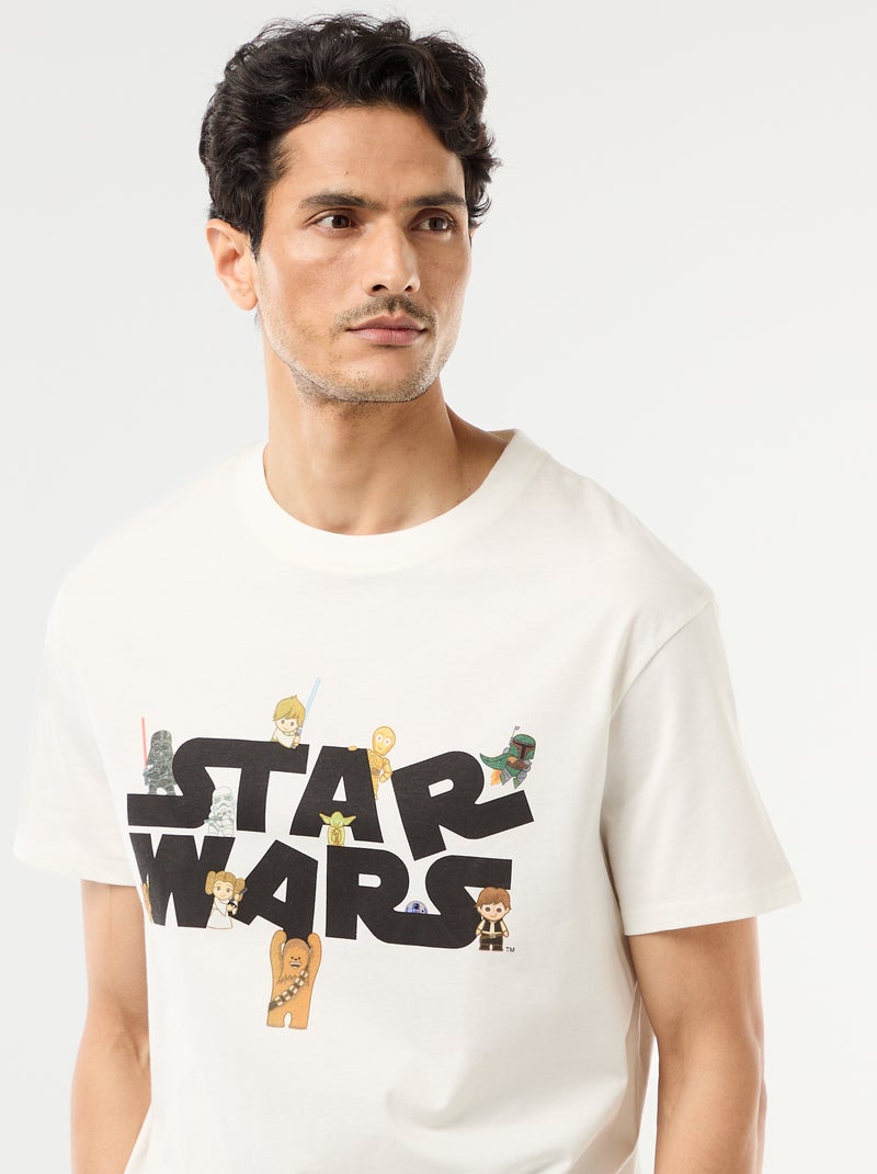 Ensemble pyjama court 'Star Wars' - 2 pièces Blanc - Kiabi