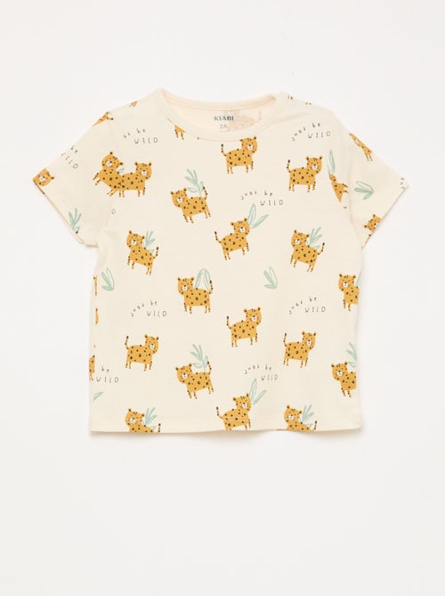 Ensemble pyjama court t-shirt + short - 2 pièces - Kiabi