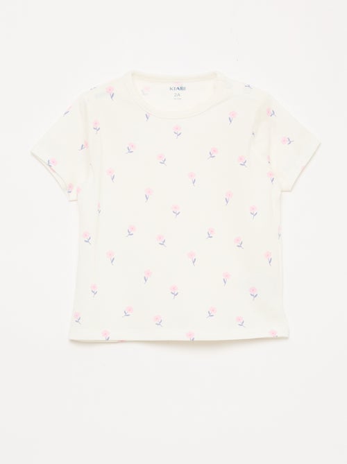 Ensemble pyjama court t-shirt + short - 2 pièces - Kiabi