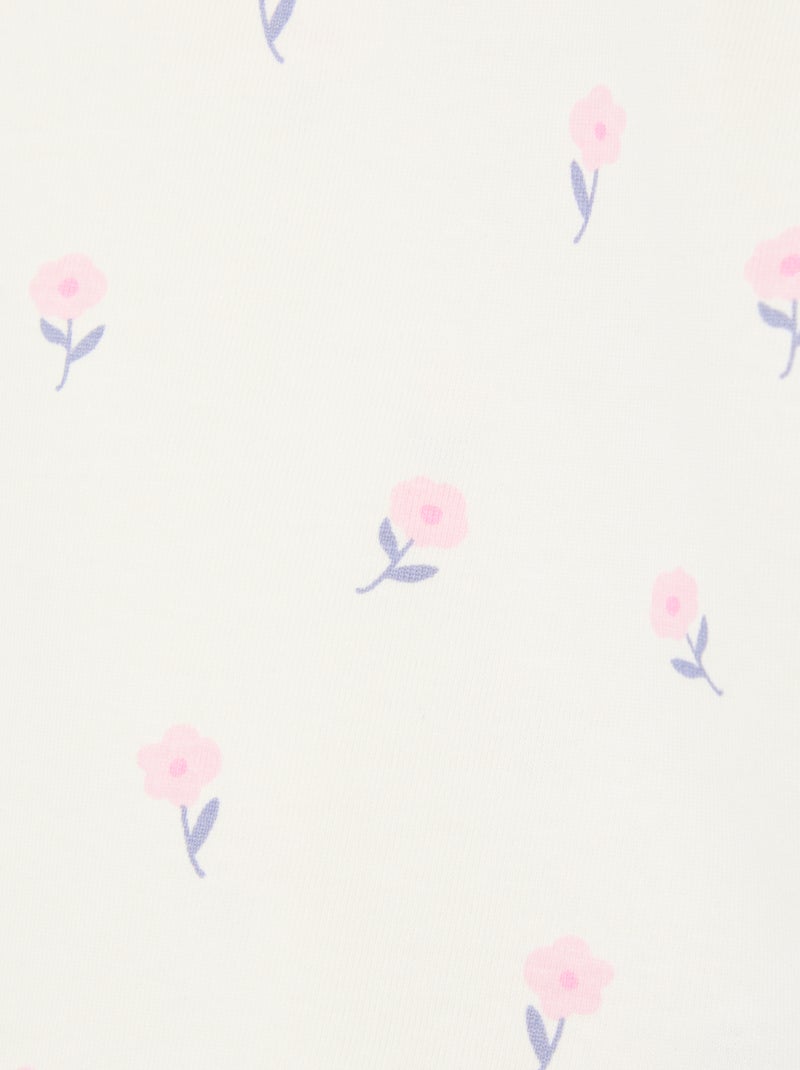 Ensemble pyjama court t-shirt + short - 2 pièces Blanc - Kiabi