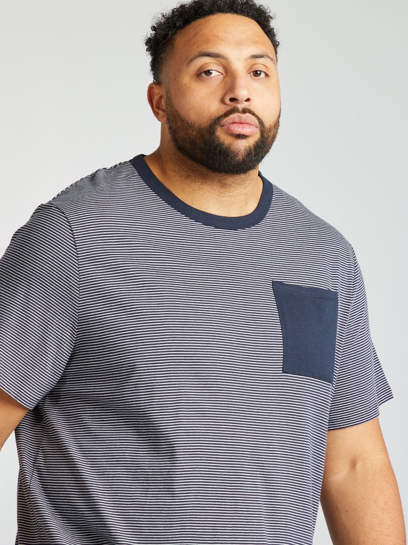 Ensemble pyjama court t-shirt + short - 2 pièces BLEU - Kiabi
