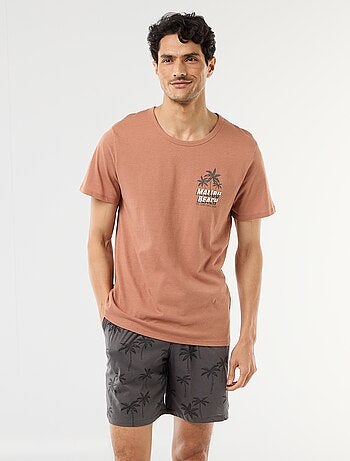 Ensemble pyjama court t-shirt + short - 2 pièces