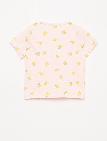 Ensemble pyjama court t-shirt + short - 2 pièces