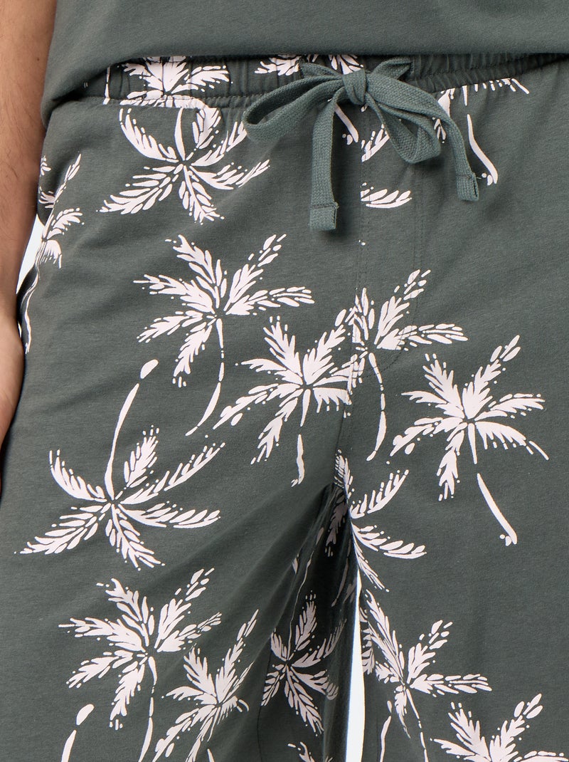 Ensemble pyjama court t-shirt + short - 2 pièces Vert - Kiabi