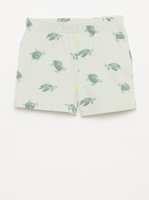 Ensemble pyjama court t-shirt + short - 2 pièces - Kiabi