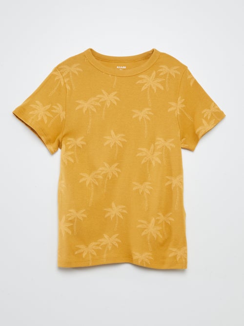 Ensemble pyjama court t-shirt + short avec imprimés - 2 pièces - Kiabi