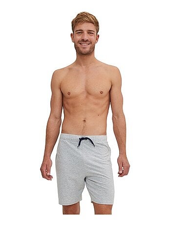 Ensemble Pyjama court Tshirt col rond homme en coton Serge Blanco