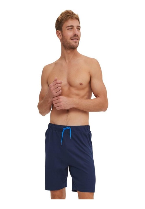 Ensemble Pyjama court Tshirt col V homme en coton Serge Blanco - Kiabi