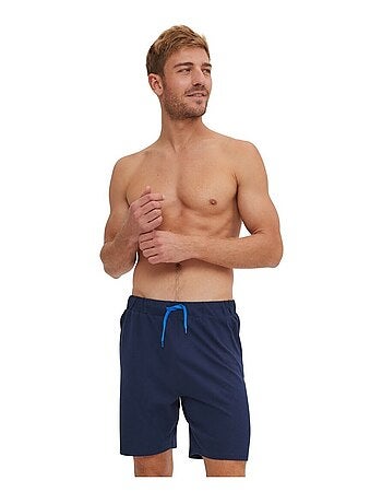 Ensemble Pyjama court Tshirt col V homme en coton Serge Blanco