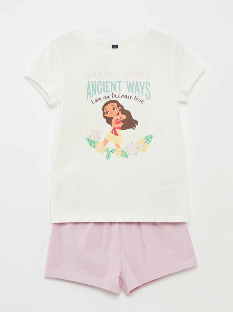 Ensemble pyjama court 'Vaïana' 'Disney' Violet - Kiabi