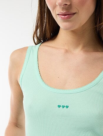 Ensemble pyjama court vichy - 2 pièces