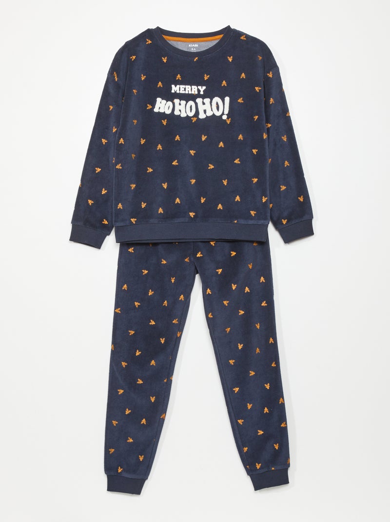 Ensemble pyjama de Noël - 2 pièces Marine - Kiabi