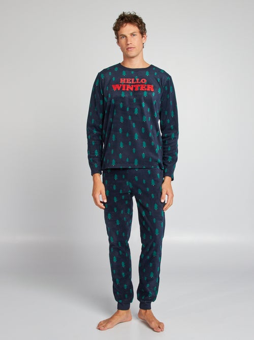 Ensemble pyjama de Noël en polaire - Kiabi