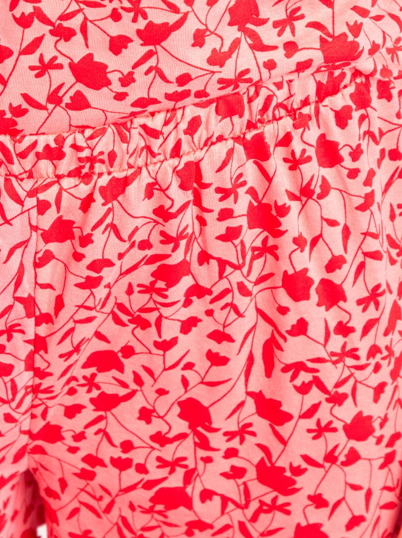 Ensemble pyjama débardeur + short en coton - 2 pièces Rose - Kiabi