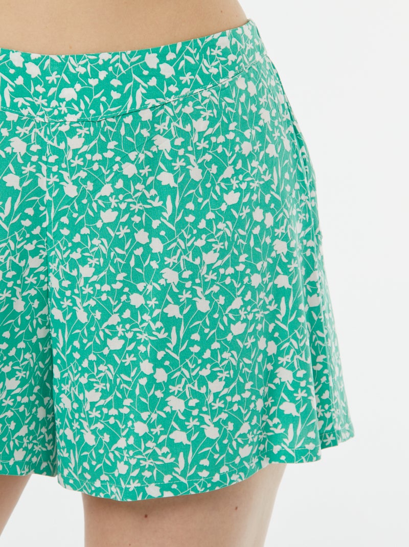 Ensemble pyjama débardeur + short imprimé VERT - Kiabi