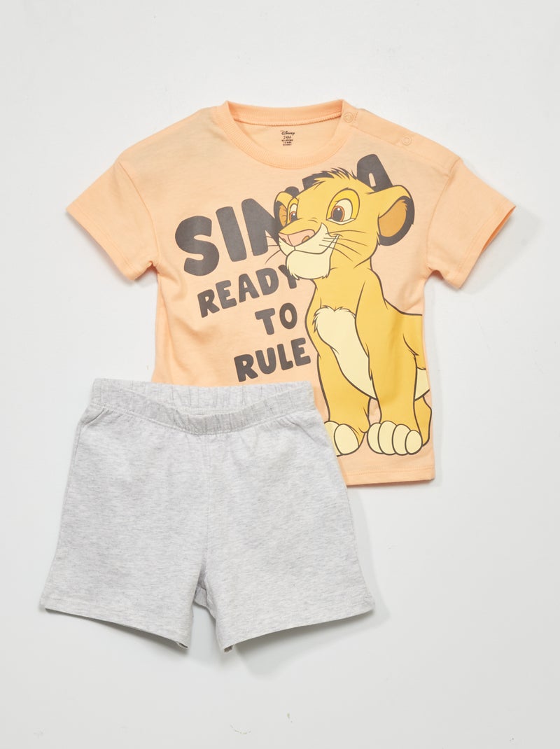 Ensemble pyjama 'Disney' - 2 pièces Orange - Kiabi