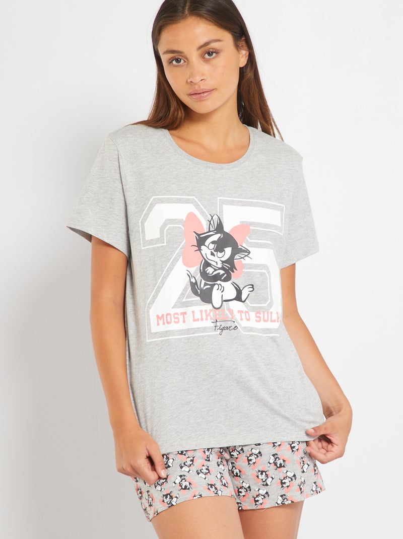 Ensemble pyjama 'Disney' Gris - Kiabi