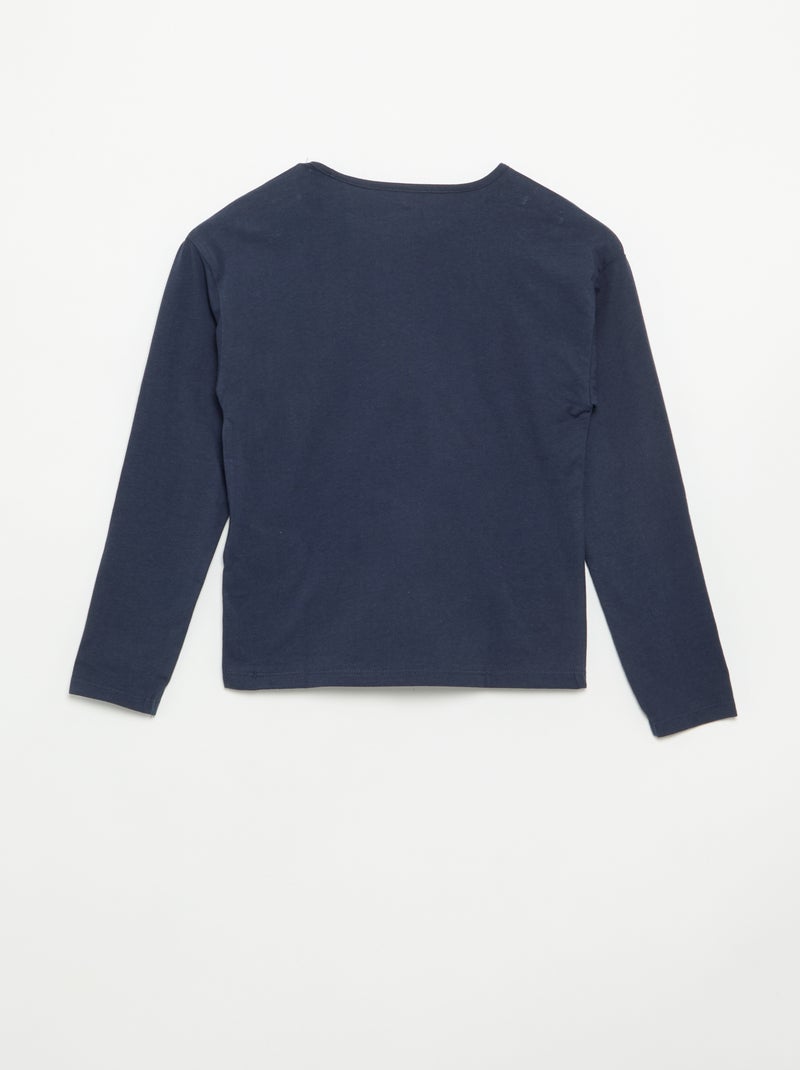 Ensemble pyjama 'Disney' long t-shirt + pantalon - 2 pièces Bleu - Kiabi