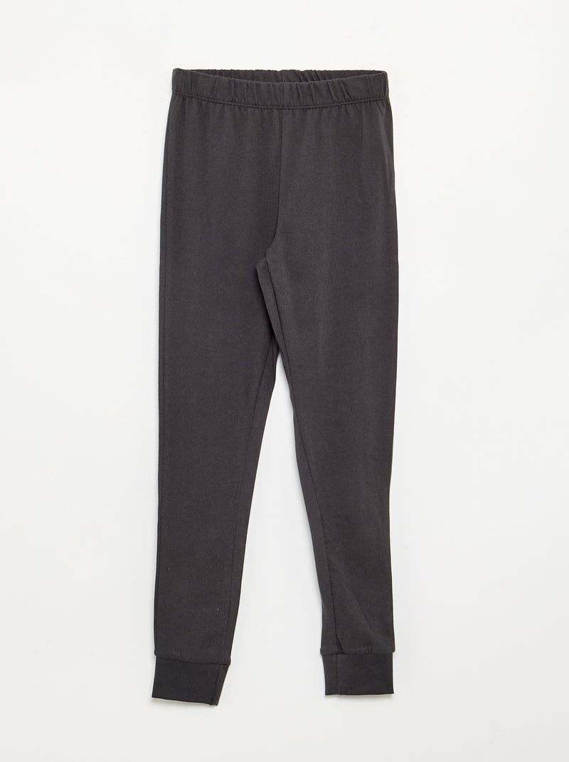 Ensemble pyjama 'Disney' long T-shirt + pantalon - 2 pièces Noir - Kiabi