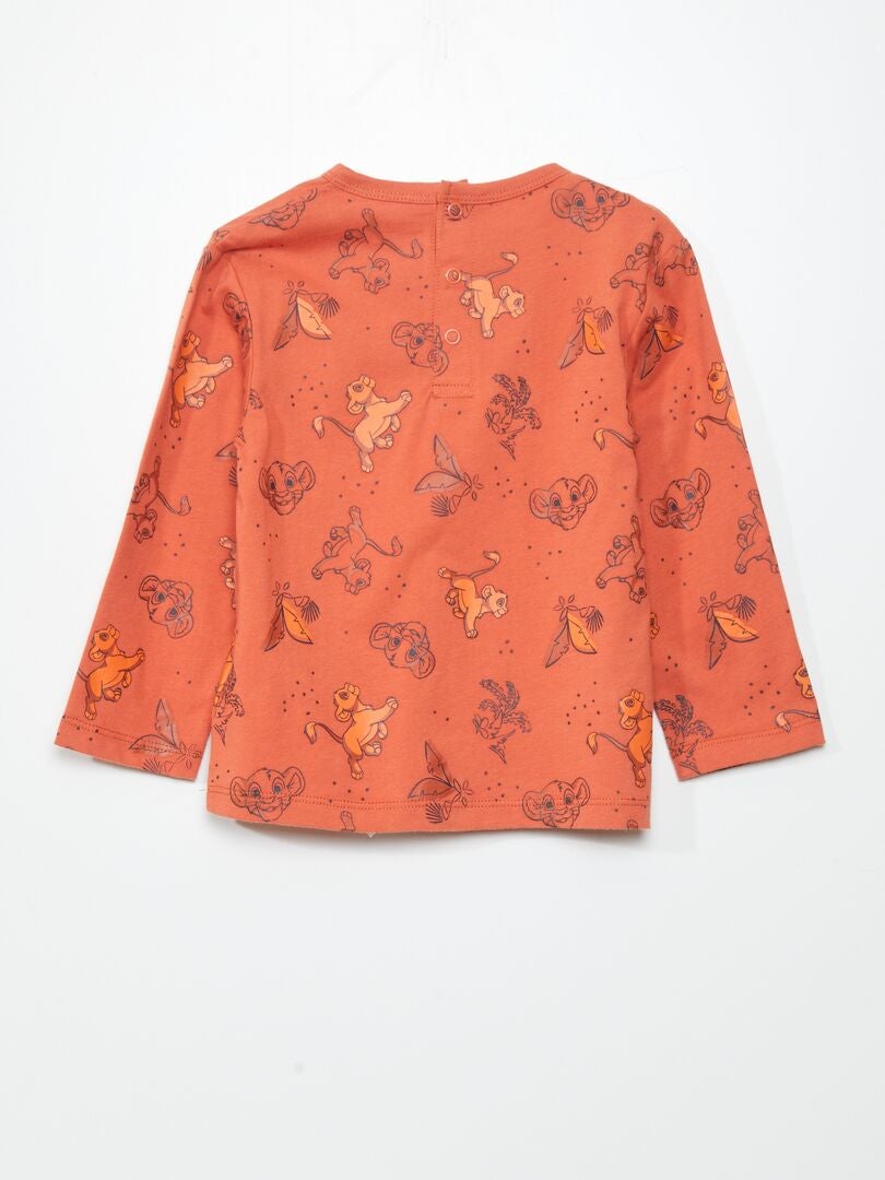 Ensemble pyjama 'Disney'  t-shirt + pantalon - 2 pièces Orange - Kiabi
