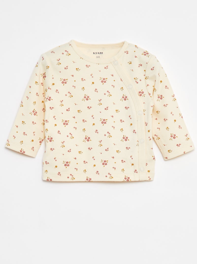 Ensemble pyjama en coton - 2 pièces Blanc - Kiabi