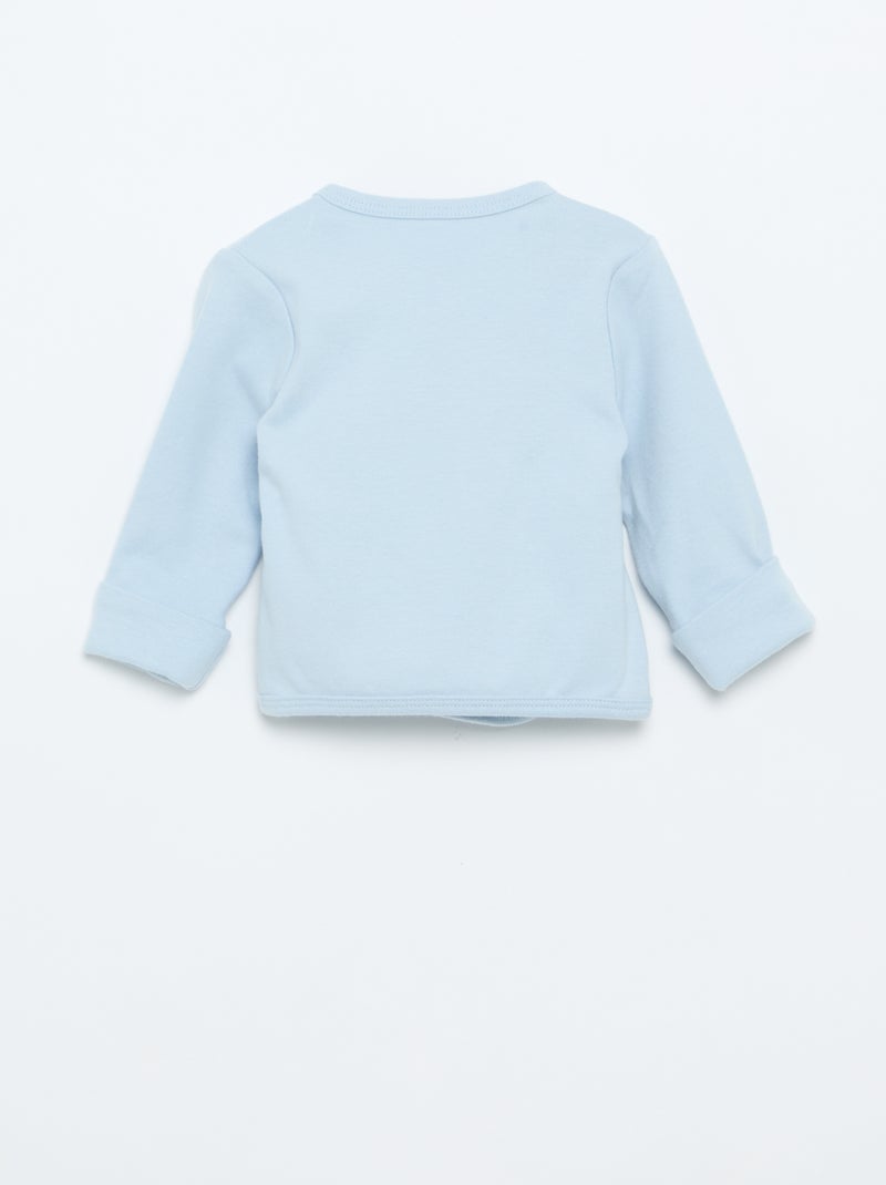 Ensemble pyjama en coton - 2 pièces Bleu - Kiabi